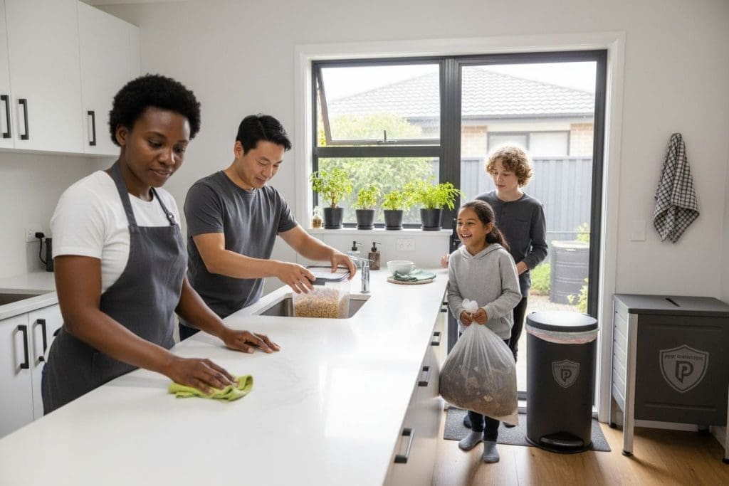 pest prevention, clean home, family kitchen