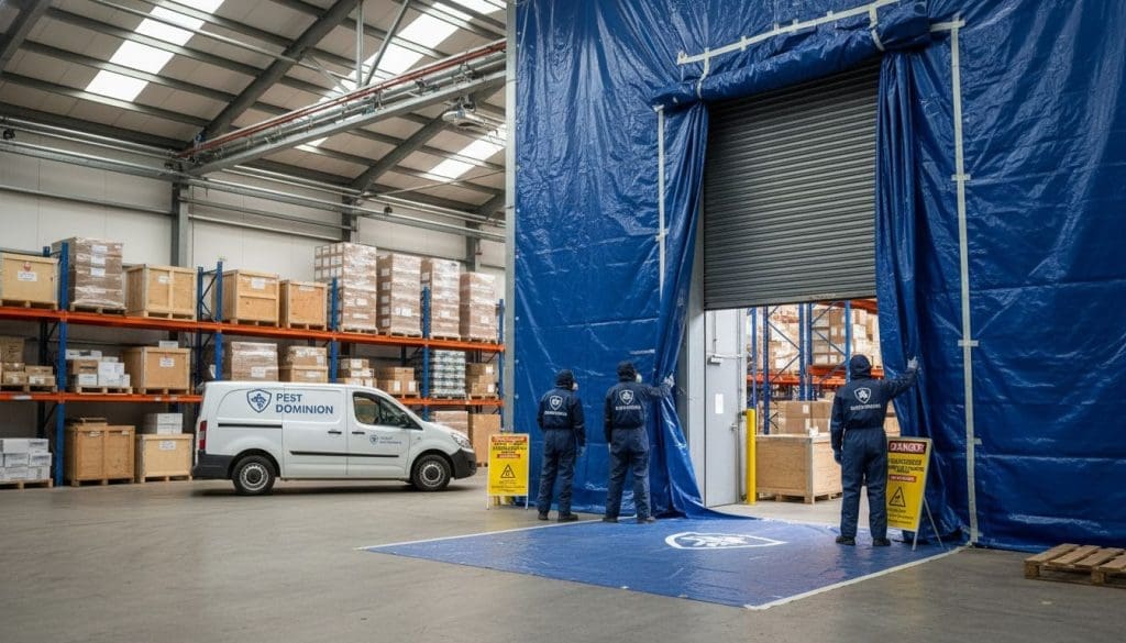 fumigation UK warehouse